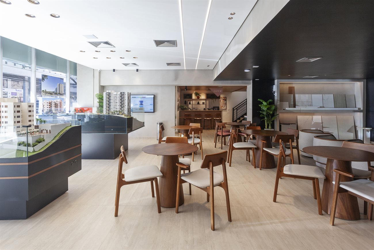 Forro de gesso em ambiente comercial, Belo Horizonte