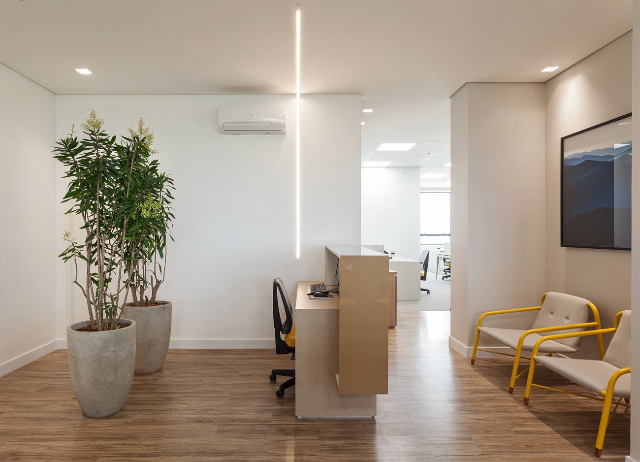 Forro de gesso, projeto corporativo, Belo Horizonte