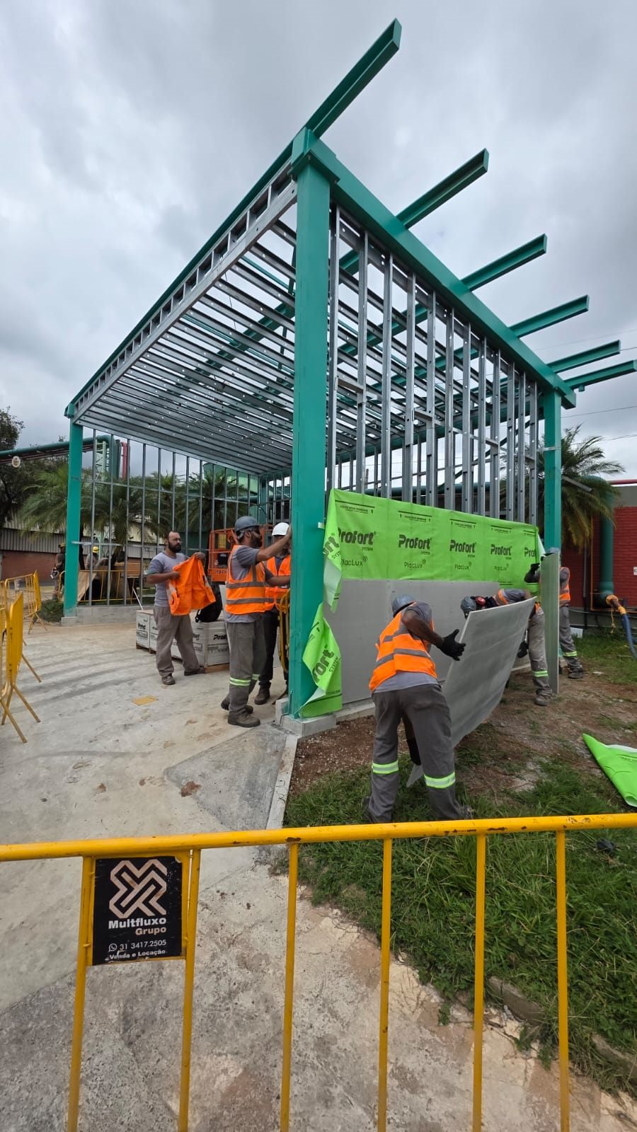 Belgo Arames, cabines corta-fogo em Steel Frame, Belo Horizonte