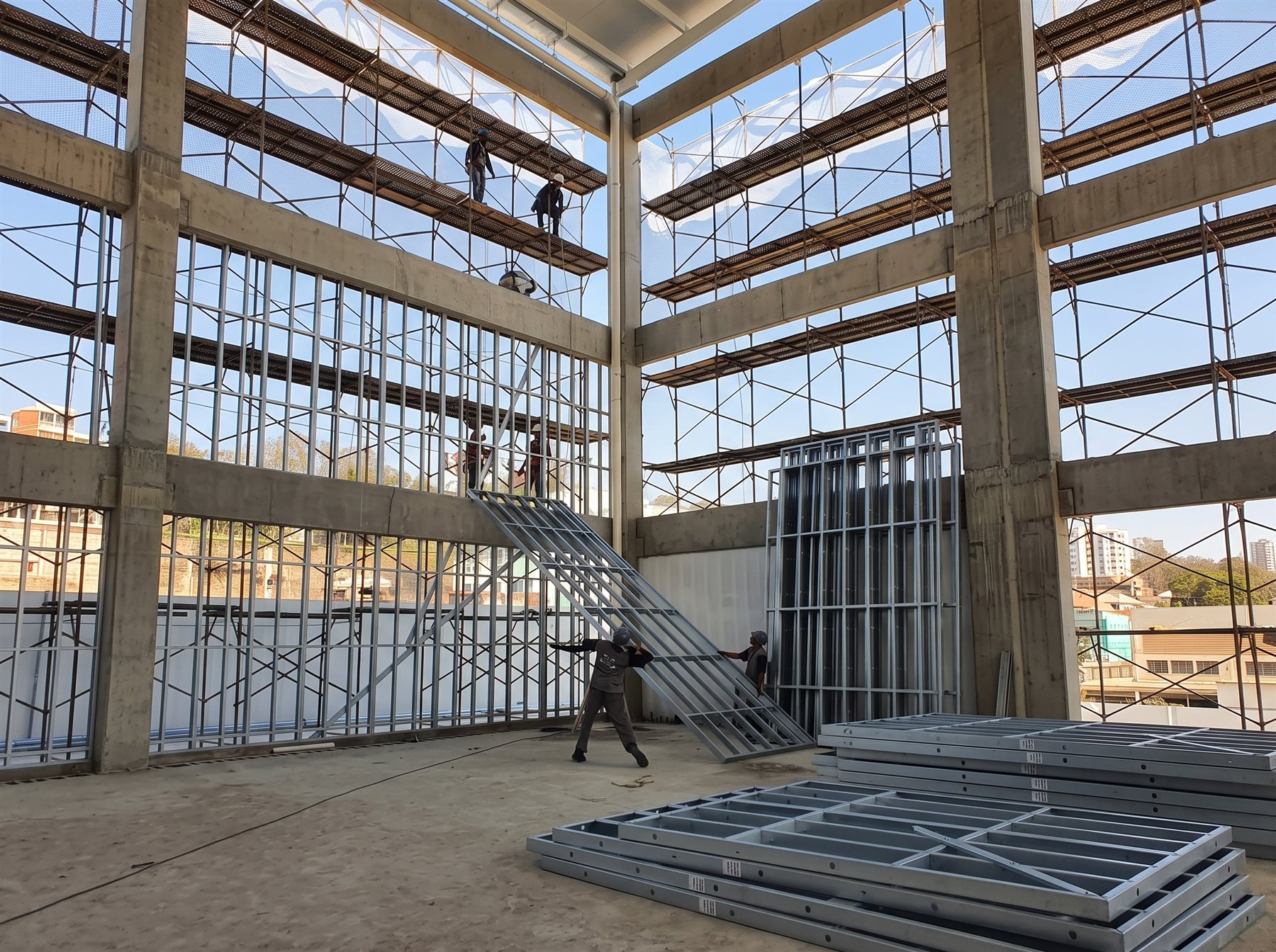 Parede de compartimentação, projeto comercial, Belo Horizonte