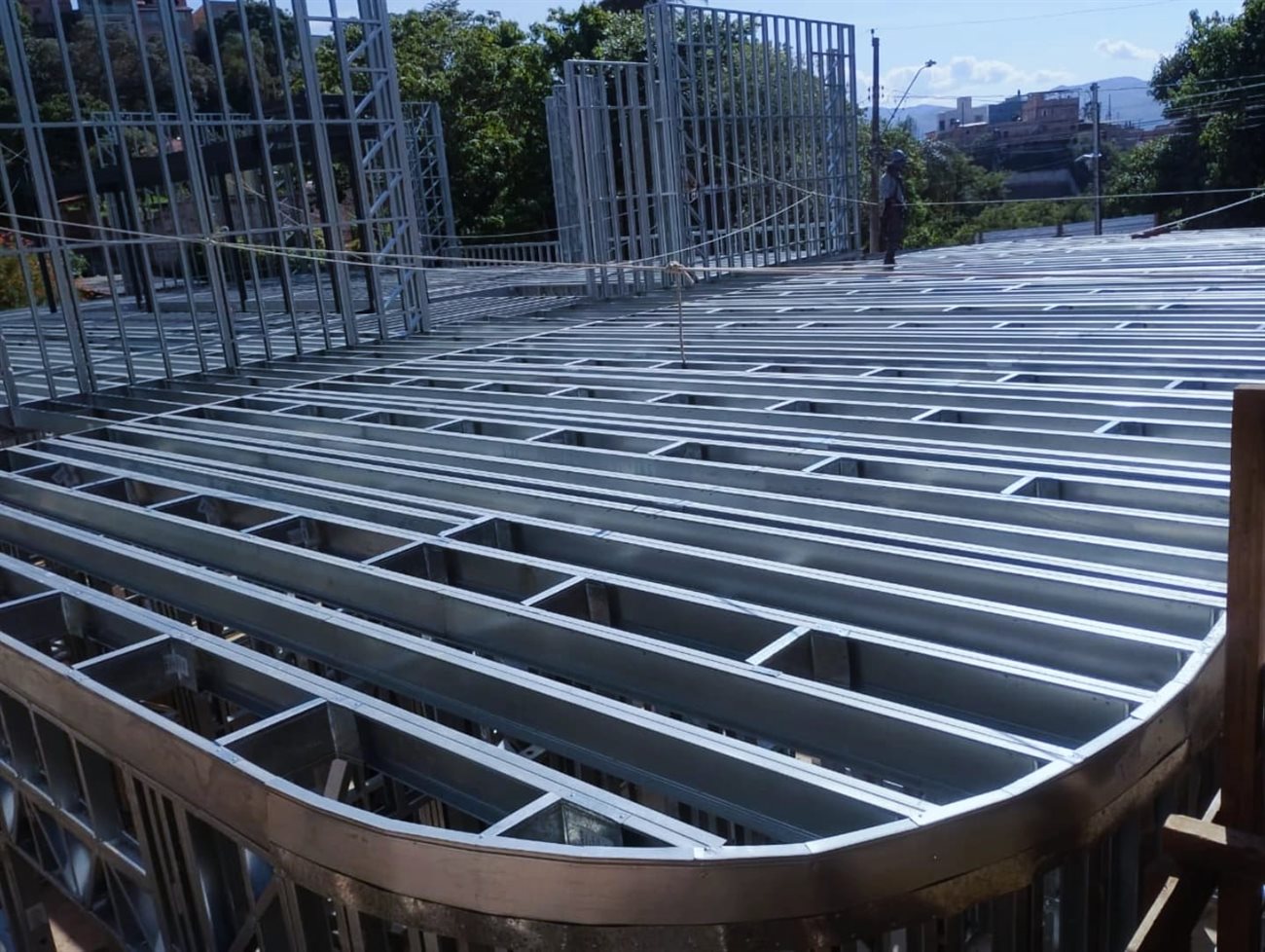 Estrutura em Steel Frame executada pela AGL, Escola Fazenda do Benito, Belo Horizonte